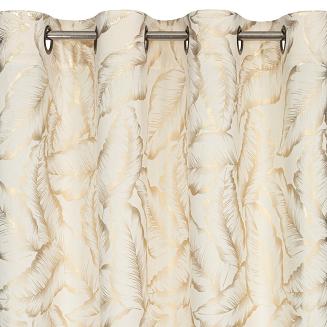 Zasłona gotowa na przelotkach MILENA 140x250 Eurofirany kremowy