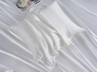 Jedwabna poszewka na poduszkę 40x40 jedwab morwowy biała