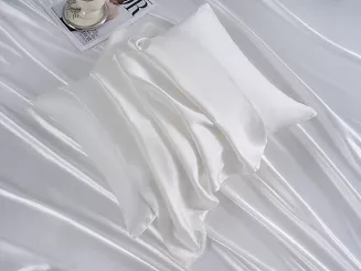 Jedwabna poszewka na poduszkę 40x40 jedwab morwowy biała