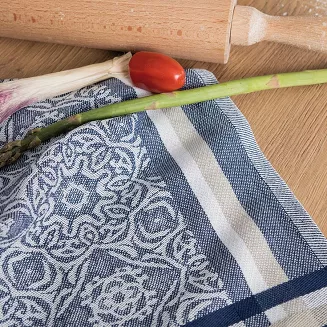 Ścierka kuchenna bawełna egipska DOLCE 50x70 orientalny wzór granatowa