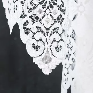 Firanka żakardowa gotowa na żabki NADIA 300x130 biała