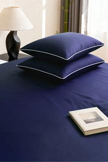 Prześcieradło bambusowe z gumką 200x220 granatowe
