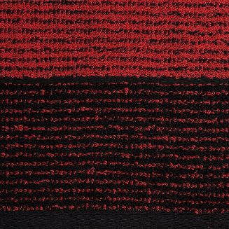 Ręcznik bawełniany LEON 50x90 Eurofirany czarny+czerwony