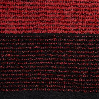 Ręcznik bawełniany LEON 50x90 Eurofirany czarny+czerwony