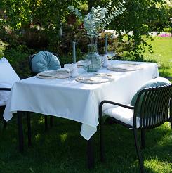 Obus plamoodporny GAIA 140x200 ogrodowy wodoodporny biały