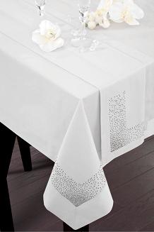 Obrus dekoracyjny MODERN 160x260 Eurofirany biały