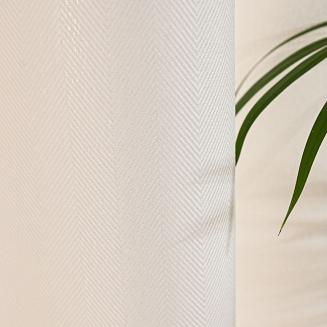 Zasłona gotowa na przelotkach JODEŁKA 140x250 kremowa