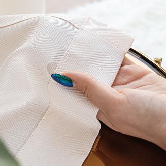 Zasłona gotowa na przelotkach JODEŁKA 140x250 kremowa