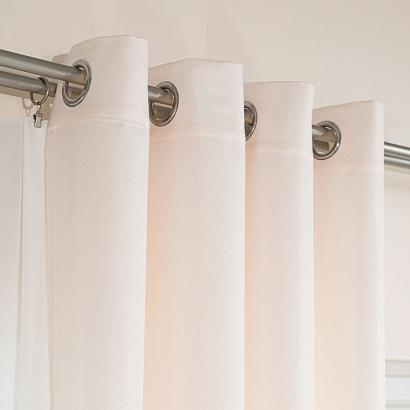 Zasłona gotowa na przelotkach JODEŁKA 140x250 kremowa