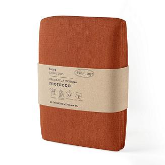 Zasłona gotowa na taśmie MOROCCO 140x270 Eurofirany ceglany