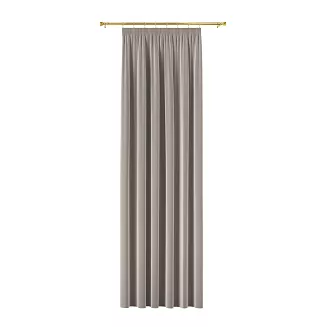 Zasłona gotowa na taśmie BLACKOUT VELVET 140x230 szarobeżowa
