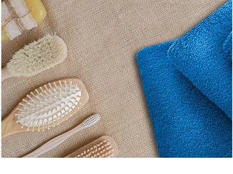 Ręcznik frotte Bari 70x140 gładki niebieski