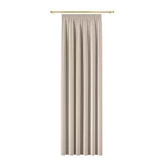 Zasłona gotowa na taśmie BLACKOUT VELVET 140x240 kremowa