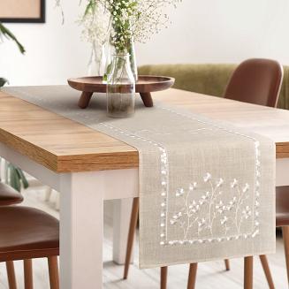 Obrus dekoracyjny ADELINE 40x180 Eurofirany beżowy