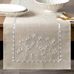 Obrus dekoracyjny ADELINE 40x180 Eurofirany beżowy