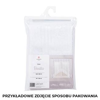 Firanka żakardowa gotowa na żabki BEATA 300x160 biała