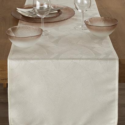 Obrus / bieżnik dekoracyjny ISLA 40x140 Eurofirany kremowy