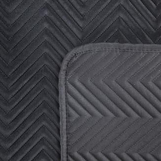 Narzuta welurowa SOFIA 220x240 Eurofirany czarna