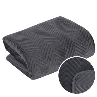 Narzuta welurowa SOFIA 220x240 Eurofirany czarna