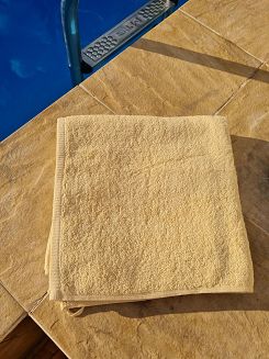 Ręcznik kąpielowy RIMINI 70x140 gładki piaskowy