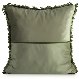 Poszewka dekoracyjna SHAGGY 45x45 Eurofirany oliwkowy