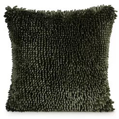 Poszewka dekoracyjna SHAGGY 45x45 Eurofirany oliwkowy