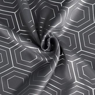 Zasłona gotowa na przelotkach KAJA 135x250 Eurofirany grafitowy