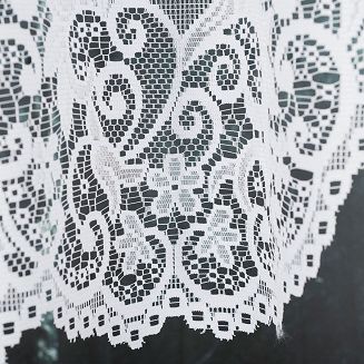 Firanka żakardowa gotowa na żabki BERENIKA 330x140 biała