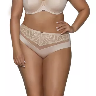 Brazyliany damskie z koronką AV 2107 beżowe