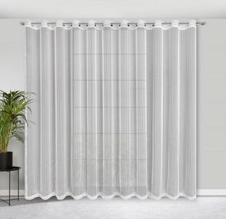 Firana gotowa na przelotkach NOELIA 300x250 Eurofirany biała