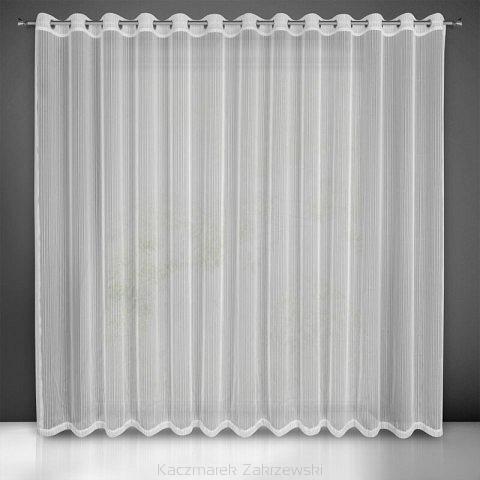 Firana gotowa na przelotkach NOELIA 300x250 Eurofirany biała