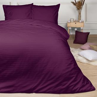 Poszewka satyna bawełniana adamaszek 40x40 fioletowa
