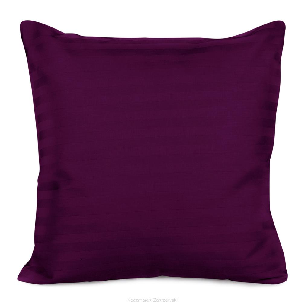 Poszewka satyna bawełniana adamaszek 40x40 fioletowa