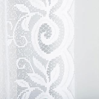 Firanka żakardowa gotowa na żabki RENATA 250x160 biała