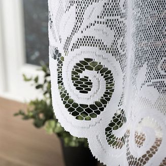 Firanka żakardowa gotowa na żabki RENATA 250x160 biała