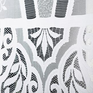 Firanka żakardowa gotowa na żabki RENATA 250x160 biała