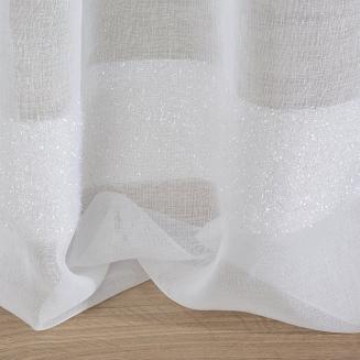 Firana gotowa na przelotkach AILEEN 140x250 Eurofirany biały