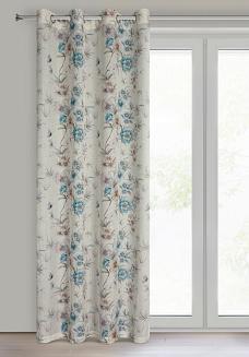 Zasłona gotowa na przelotkach IVY 140x250 Eurofirany naturalny