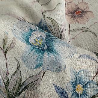 Zasłona gotowa na przelotkach IVY 140x250 Eurofirany naturalny