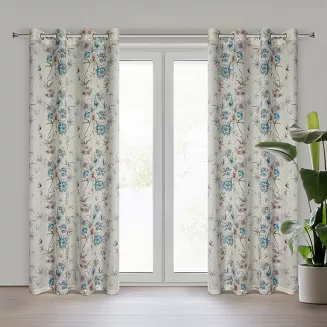Zasłona gotowa na przelotkach IVY 140x250 Eurofirany naturalny