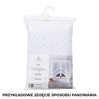 Firanka żakardowa gotowa na szelkach SARA 300x160 biała