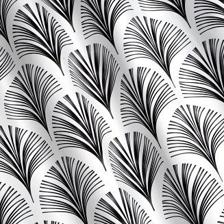 Zasłona gotowa na przelotkach KARIN 140x250 Eurofirany biały/czarny