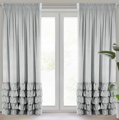 Zasłona gotowa na taśmie DANI 140x250 Eurofirany srebrny