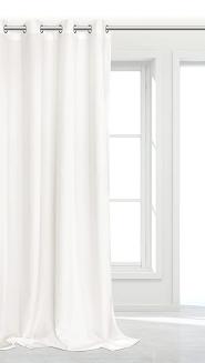 Zasłona gotowa na przelotkach VIVA 140x250 kość słoniowa