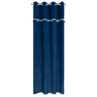 Zasłona gotowa na przelotkach CAR Eurofirany granatowy