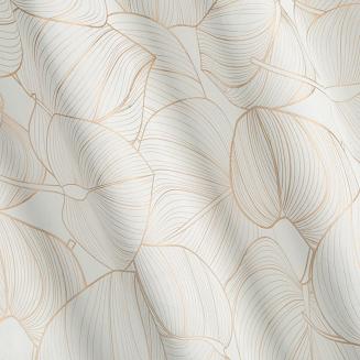 Firana gotowa na przelotkach BLANCA1 140x250 Eurofirany biały/złoty