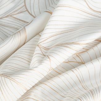 Firana gotowa na przelotkach BLANCA1 140x250 Eurofirany biały/złoty