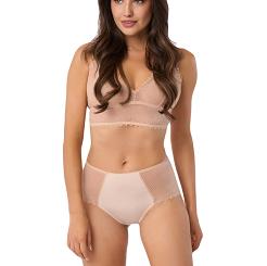 Figi damskie z koronką 209 beżowe