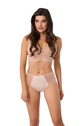 Figi damskie z koronką 209 beżowe