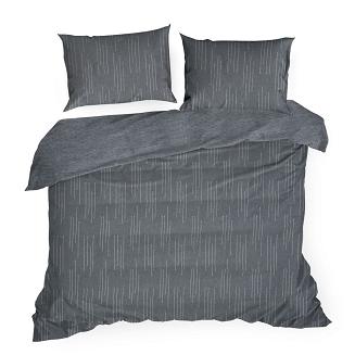 Pościel bawełniana PALERMO8 200x220 Eurofirany jasnoniebieski/naturalny